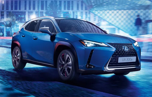 Авто, ночь, огни., Lexus-UX-300e-2020-5120x2880