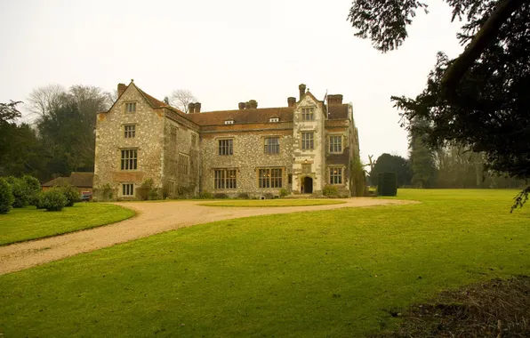 Картинка House, дом-замок, Library, Chawton