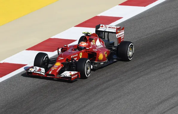 Картинка ferrari, formula 1, kimi raikkonen, raikkonen, kimi, f14t, gp bahrain