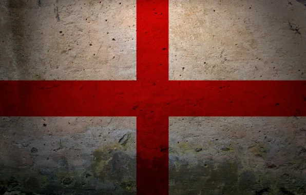 Картинка красное, белое, Англия, крест, Флаг