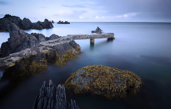 Картинка море, пейзаж, скалы, Ирландия, Donegal, Графство Донегол