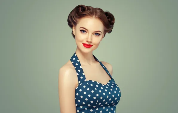 Девушка, лицо, улыбка, модель, макияж, прическа, Ryabusjkina Irina