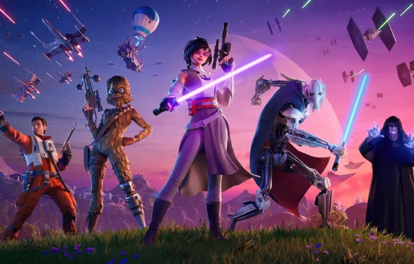 Картинка star wars, royale, fortnite, galactic battle