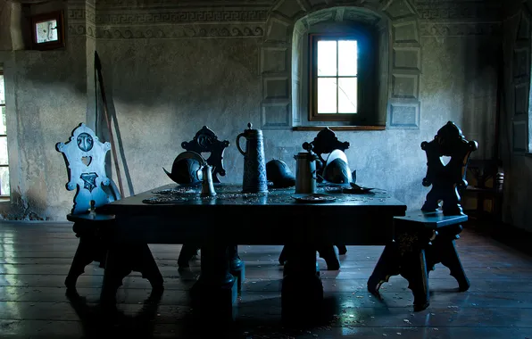 Картинка стол, средневековье, крошки