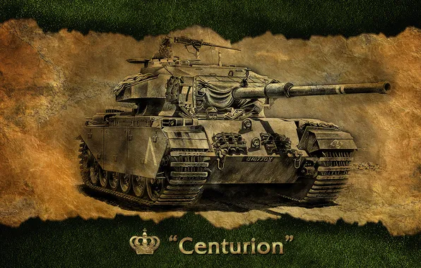 Картинка Англия, арт, танк, Великобритания, танки, WoT, World of Tanks, Centurion Mk. I