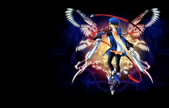 Картинка оружие, игра, доспехи, аниме, перс, Blaz Blue