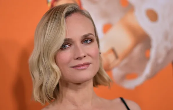 Взгляд, девушка, лицо, макияж, актриса, блондинка, Diane Kruger, Дайан Крюгер
