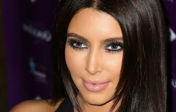 Взгляд, модель, актриса, брюнетка, Kim Kardashian