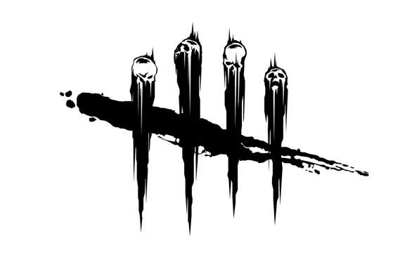 Картинка logo, white, black, Dead by Baylight