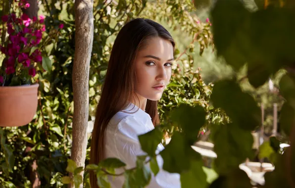 Зелень, лето, girl, summer, model, pornostar, девушка на природе, vixen