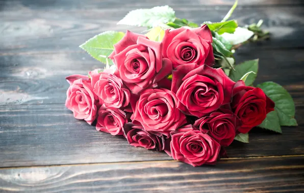 Картинка стол, розы, букет