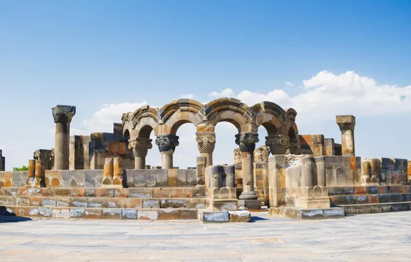 Armenia, hayastan, Zvartnots, Звартноц