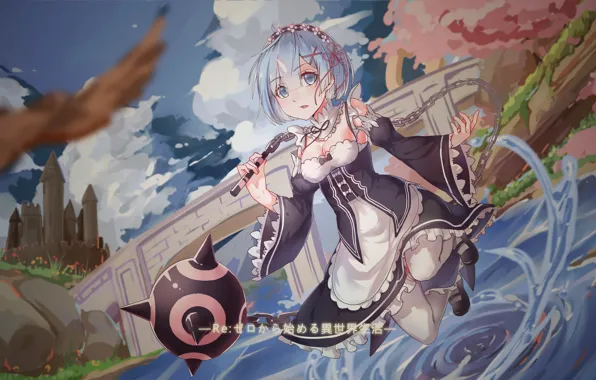 Аниме, арт, Рем, Re: Zero Kara Hajimeru Isekai Seikatsu