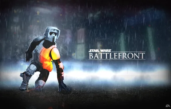 Игры, Electronic Arts, DICE, star wars battlefront, Biker Scout