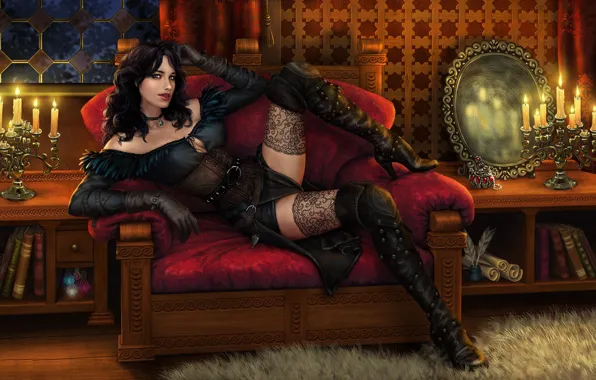 Девушка, лежит, The Witcher 3 Wild Hunt