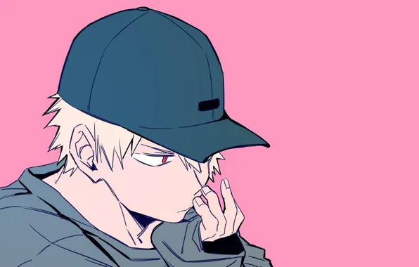Кепка, парень, My Hero Academia, Boku No Hero Academia, Bakugou Katsuki, Моя Геройская Академия, Бакуго …