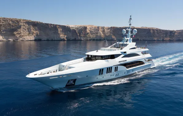Море, берег, яхта, люкс, superyacht