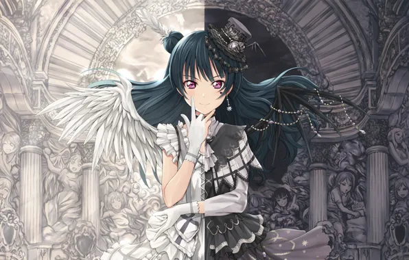 Девушка, ангел, демон, шляпка, Love Live! School Idol Project, Живая любовь