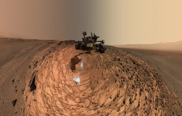 Картинка планета, Марс, НАСА, марсоход, Кьюриосити, Марсианская научная лаборатория