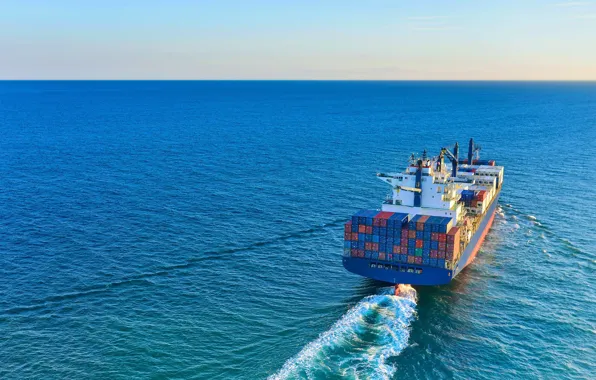 Океан, корабль, контейнеровоз, грузовое судно, Forwarding & Transport, Seacon Logistics, Экспедирование и транспорт