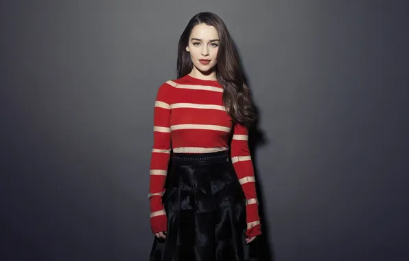Взгляд, поза, макияж, фигура, актриса, hair, Emilia Clarke, pose