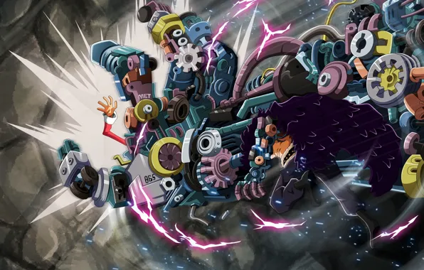 Робот, One Piece, Eustass Kid