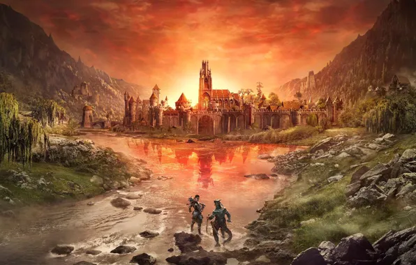 Крепость, The Elder Scrolls Online, Аргонианин, tes online, THE ELDER SCROLLS ONLINE: BLACKWOOD