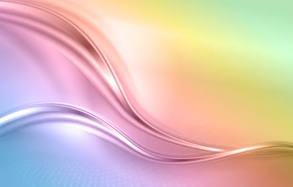 Картинка абстракция, фон, радуга, colors, abstract, waves, rainbow, background