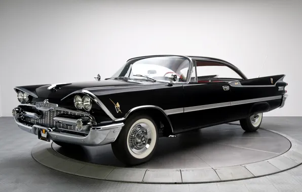 Авто, ретро, чёрный, Dodge Royal Lancer, 1959г