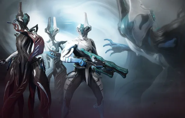 Игра, существа, броня, воины, Warframe