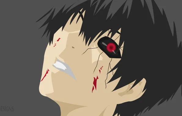 Взгляд, парень, Tokyo Ghoul, Токийский гуль