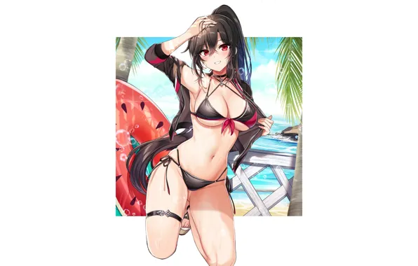 Kawaii, girl, hot, sexy, boobs, anime, breasts, babe