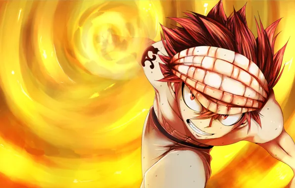 Огонь, Fairy Tail, Нацу Драгнил, Хвост феи