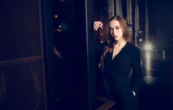 Взгляд, поза, модель, платье, длинные волосы, FotoMėgėjas, Simona Naujokaitė