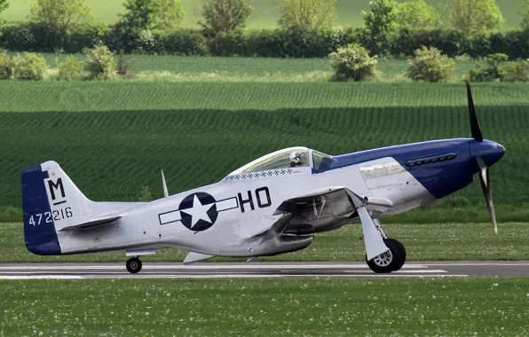 Mustang, истребитель, P-51D, одноместный