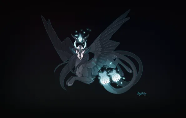 Крылья, Фон, Halloween, Fantasy, Mythology, Art, Фантастика, Characters