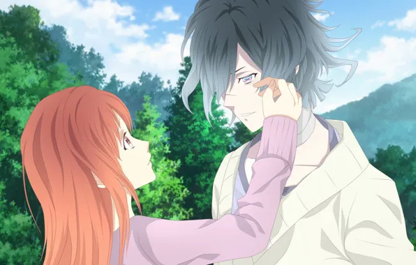 Девушка, арт, парень, двое, diabolik lovers, Дьявольские возлюбленные