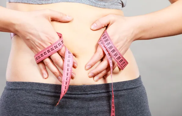 Abs, diet, metric tape