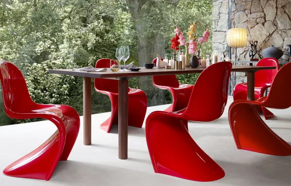 Дизайн, стиль, интерьер, столовая, mid-century modern