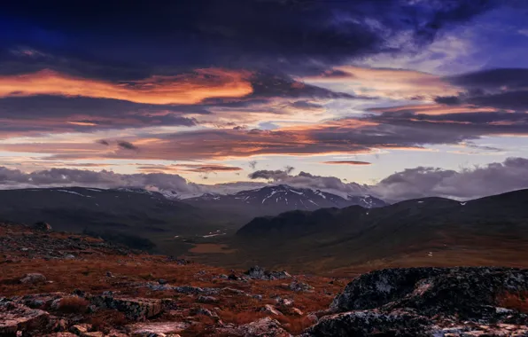 Sky, beautiful, mountains