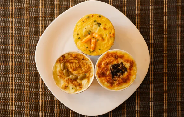 Shrimp, olive, quiche