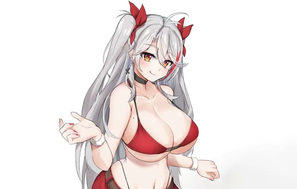 Girl, sexy, cleavage, long hair, boobs, anime, beautiful, pretty