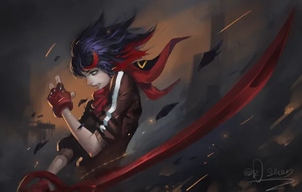 Девушка, Kill La Kill, Матой Рюуко, Круши кромсай