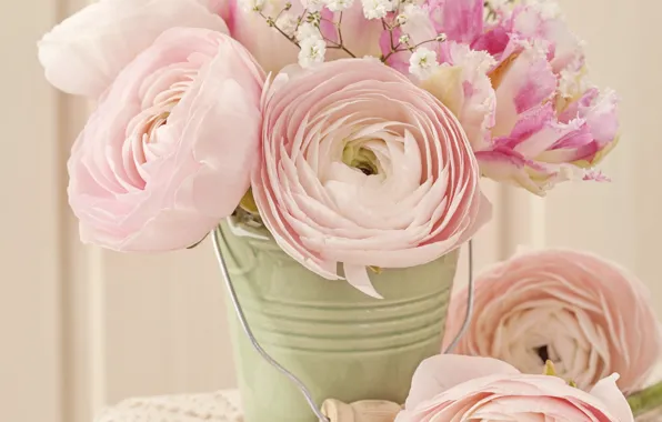 Розы, vintage, flower, style, pink, винтаж, bouquet, roses