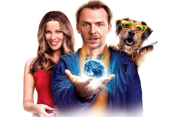 Собака, комедия, способности, кейт бекинсэйл, absolutely anything, саймон пегг, всё могу