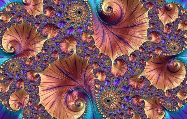 Картинка узор, листва, фракталы, красота, pattern, beauty, fractals, foliage