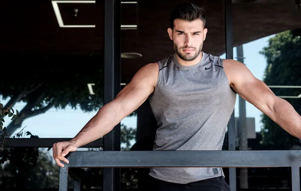 Модель, бодибилдер, американский актер, Сэм Асгари, Sam Asghari