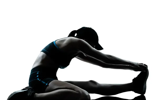 Картинка woman, fitness, athlete, stretching