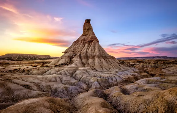 Картинка красота, Горизонт, простор, Испания, Spain, Navarra, Наварра, Castildetierra Bardenas