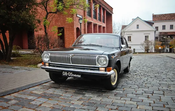 USSR, Volga, GAZ-24, black plates